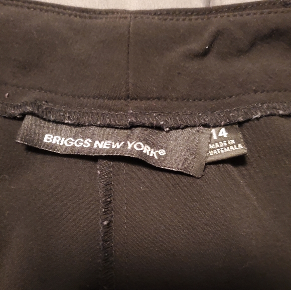 Briggs New York Black Wide Leg Slacks - Picture 3 of 4